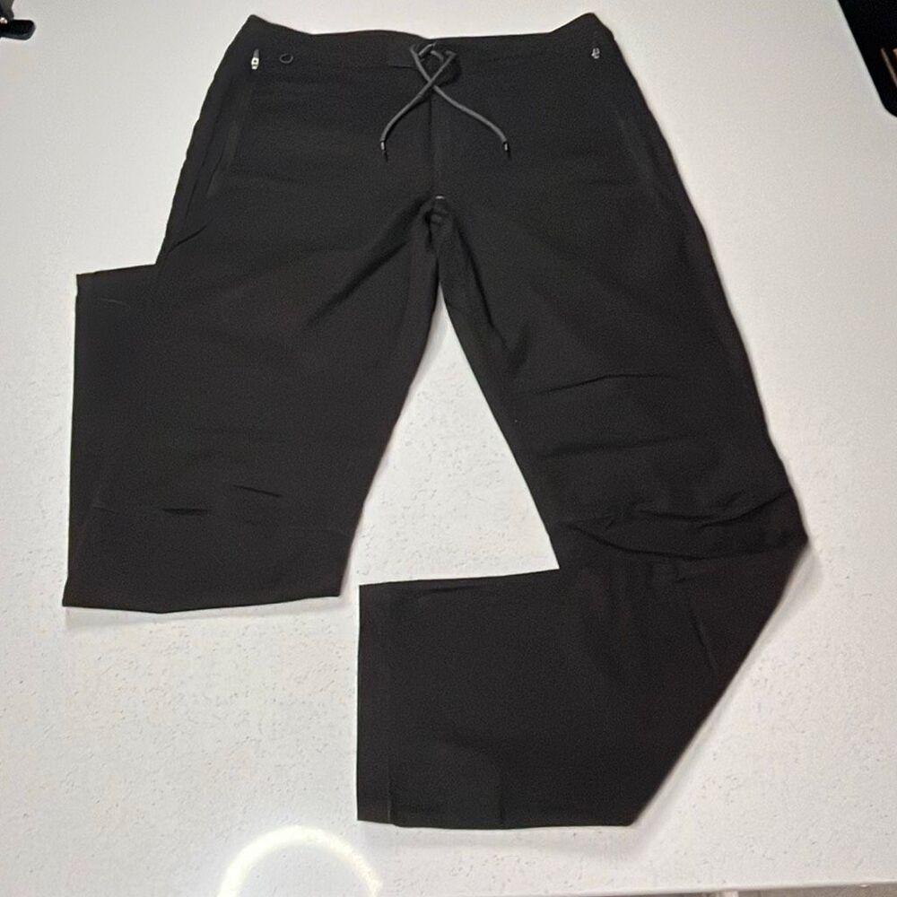 Roark Layover Travel Pants Mens 34x32 Black Stretch Drawstring RP242 Adventure